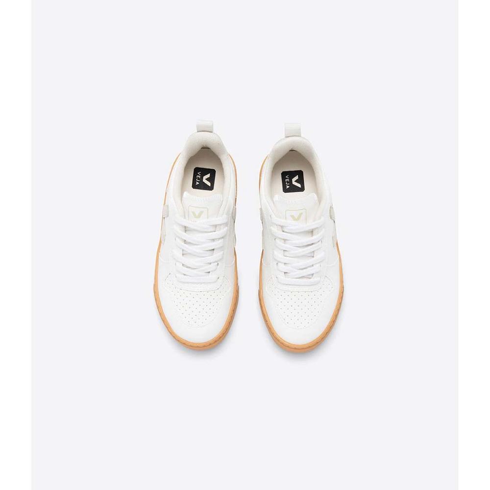 Veja V-10 CWL Cipő Gyerek White/Beige | HU 782AHK